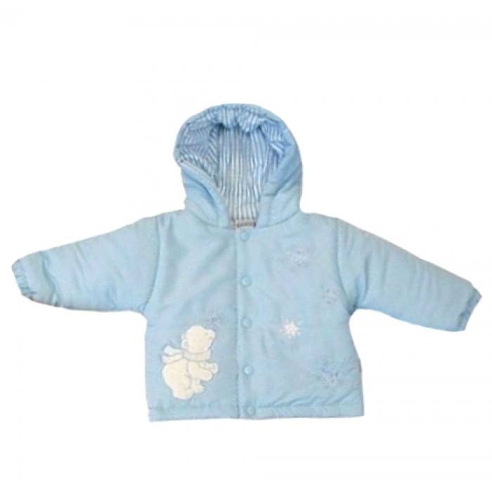 Nursery Time - Baby boys Coat Polar Bear embroidery -- £9.99 per item - 3 pack